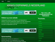 Tablet Screenshot of kringloopwinkelsnederland.nl